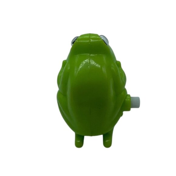 Vtg TOMY Wind-Up Green Frog Toy Spring-Action Movement Googly Eyes Pocket Pets - Picture 4 of 6